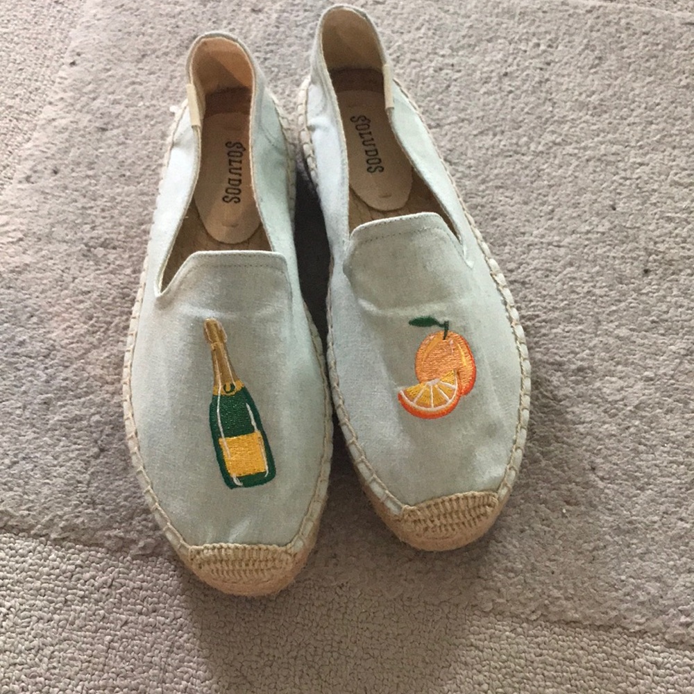 NWOT Soludos mimosa platform smoking espadrilles